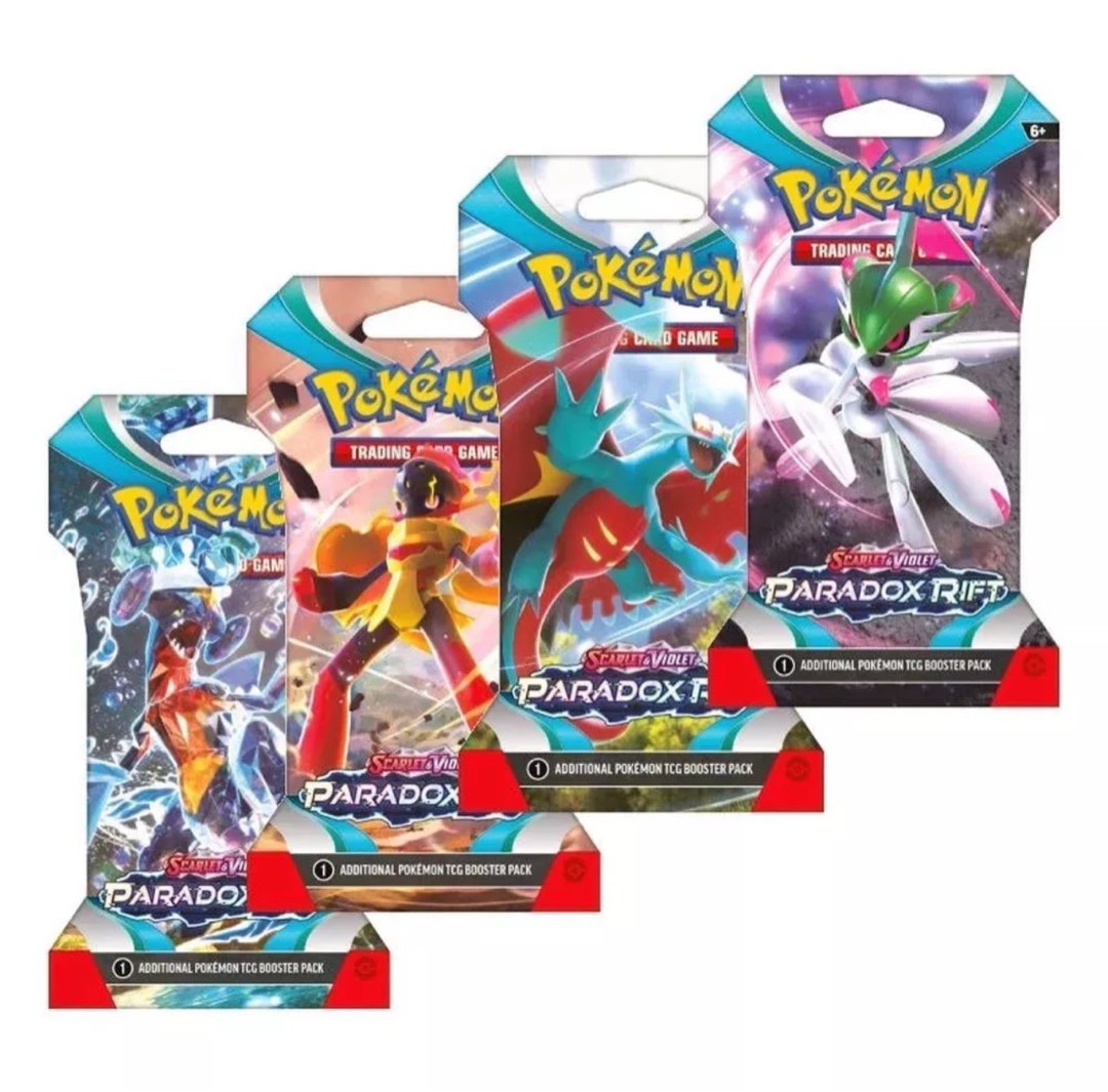 [PRE-ORDER] Pokemon TCG SV04 Paradox Rift Sleeved Booster, Hobbies ...