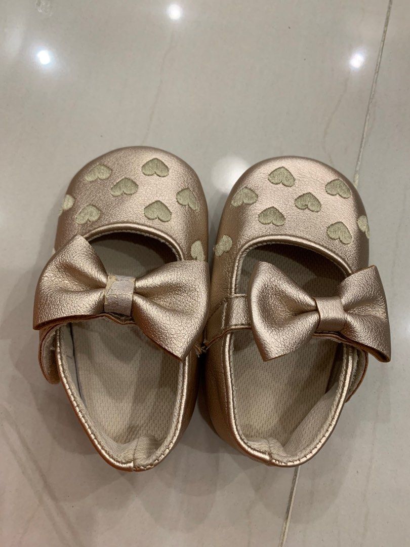 Gold baby clearance sneakers