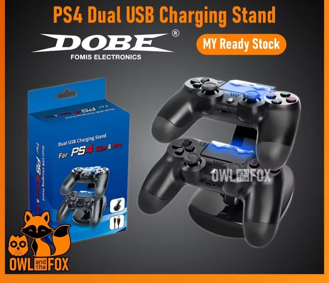 Dual usb charging sales stand for ps4