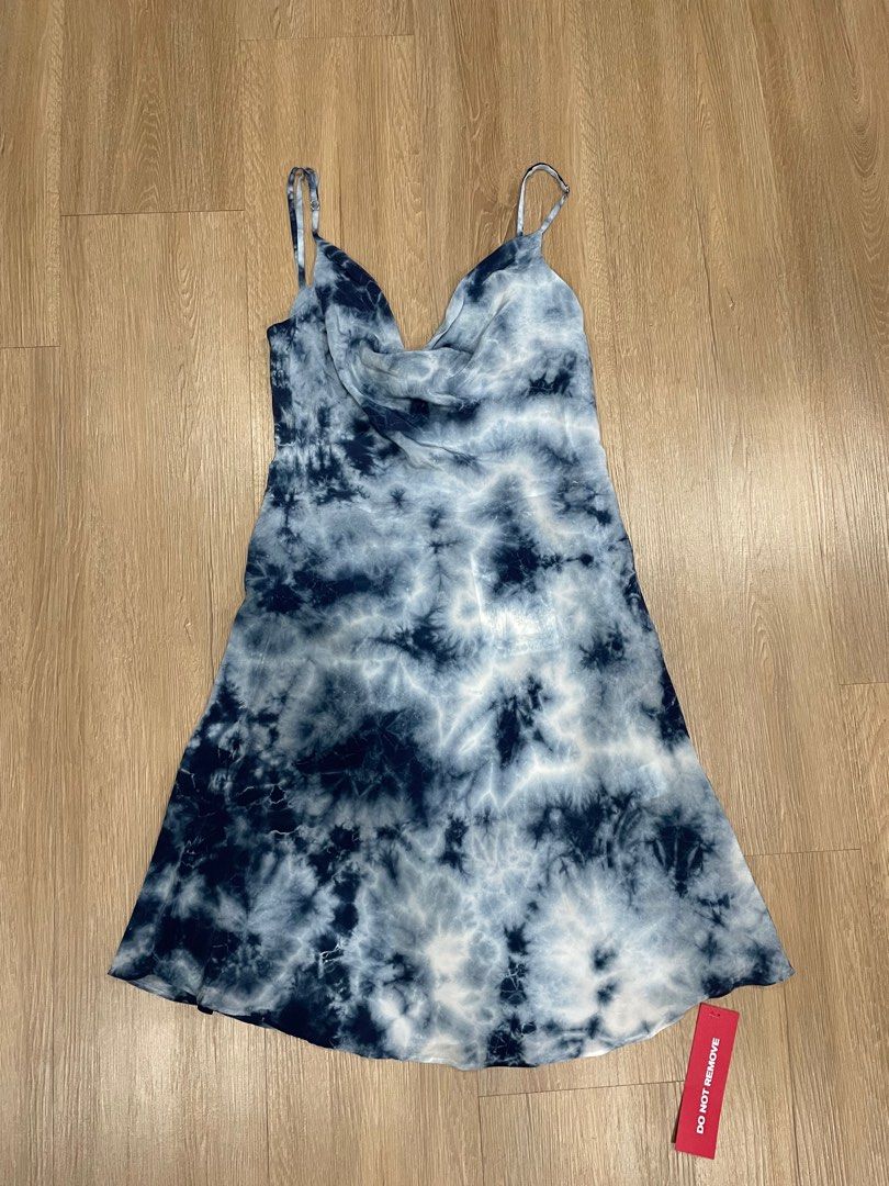Ralisation Par The Montague Tripping blue tie dye cowl neck mini dress  Realisation Par, Women's Fashion, Dresses & Sets, Dresses on Carousell