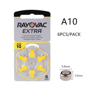 Rayovac Extra Hearing Aid Batteries PR70 10