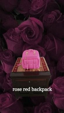 Red Rose Anti Theft Backpack Women s Fashion Bags Wallets