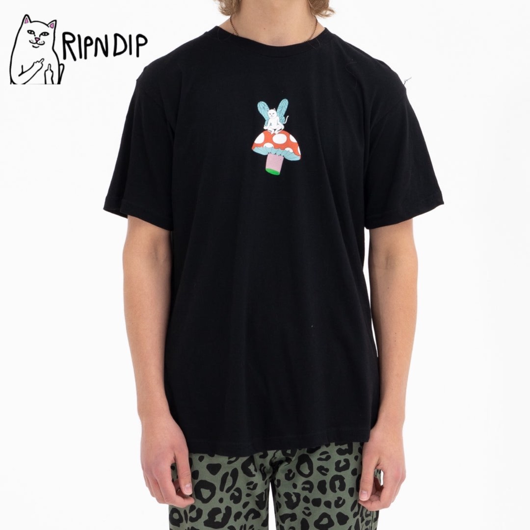 RIP n DIP BEST WISHES BLACK TSHIRT ( SHROOMS ), Men's Fashion, Tops ...