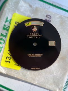 Rolex Day date 18038 18238 118238 適用 MK3 Onyx dial: 獨家貨源原裝工藝翻新onyx面，NOS成色無瑕無列。Swiss Made sign off，電鍍黑色盤底板，幼框弧形窗口，真瑪瑙Onyx石石。另可配對期無夜光針。不要同垃圾代用比，得返幾隻手快有。 IG: monarch_polfy_sa