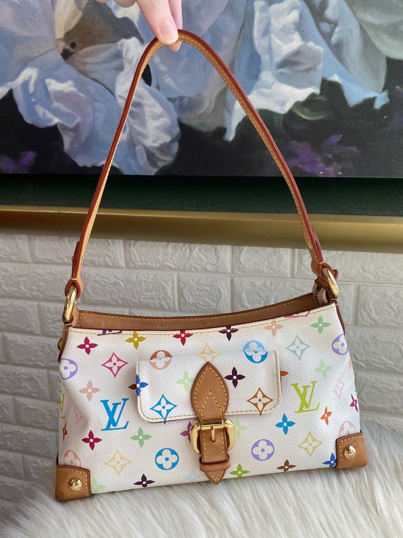 Vintage white on sale louis vuitton bag