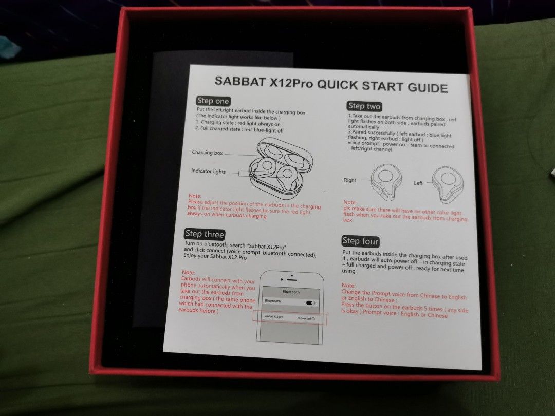 Sabbat X12 Pro Time Burning Box only (Category: Earphones) located in Antipolo. Submitted by lnamei88 (Listing ID 1262801752, Image 3). Description: Declutter giving away just the box 👉 shipping fee to be shouldered by Buyer.