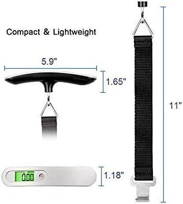 Luggage Scale MYCARBON Digital Scale,High Precision,Heavy Duty Weight  Scale,Backlight Hanging Scale,Ultra Portable Scale,MAX 110lb/50kg Suitcase  Scale