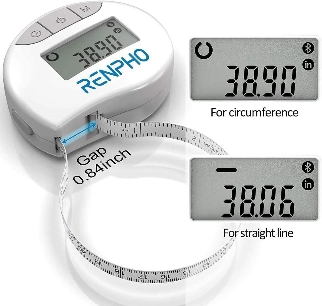 SMART TAPE MEASURE Bluetooth Digital Measuring Body Sewing LED Monitor  FITINDEX