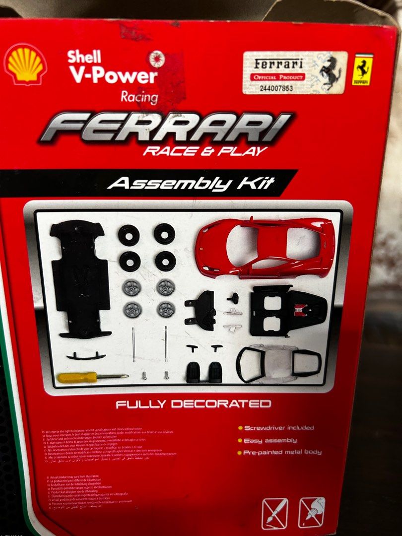 Shell Ferrari 458 Italia diecast model scale 1:43, Hobbies & Toys ...