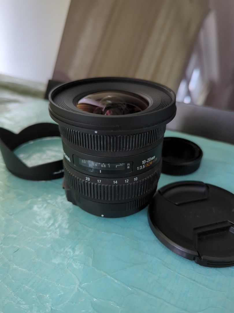 Sigma EX 10-20 F3.5 DC HSM Nikon F, 攝影器材, 鏡頭及裝備- Carousell