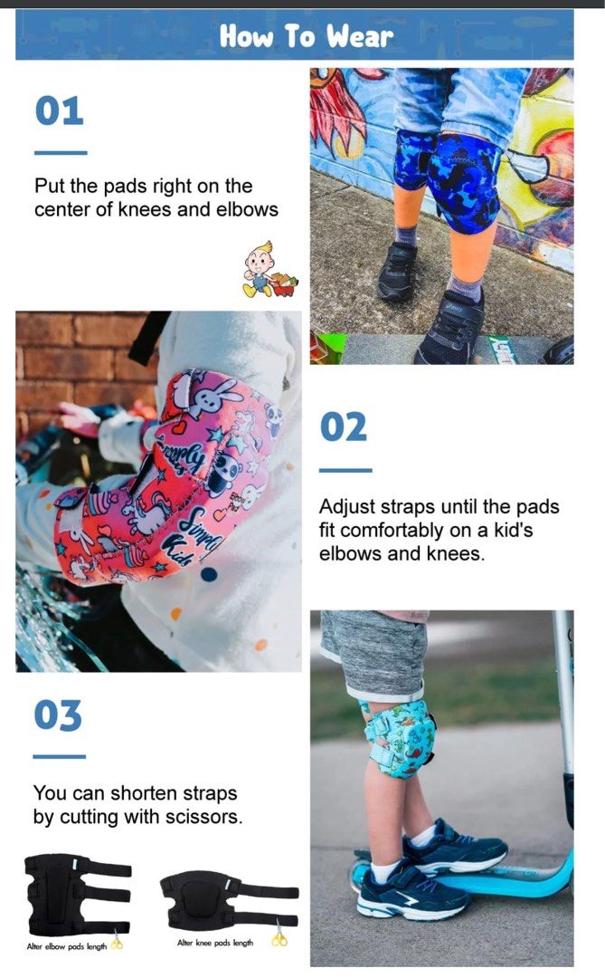 Simply kids sale knee pads