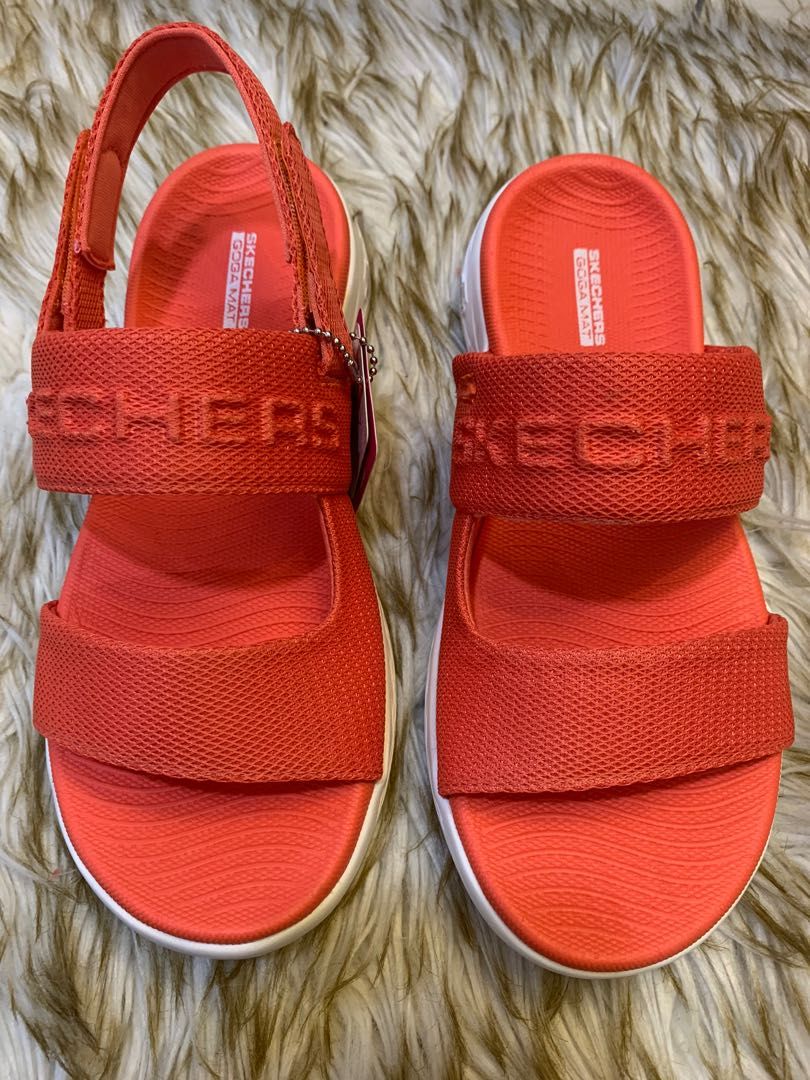 Skechers sandals womens orange outlet