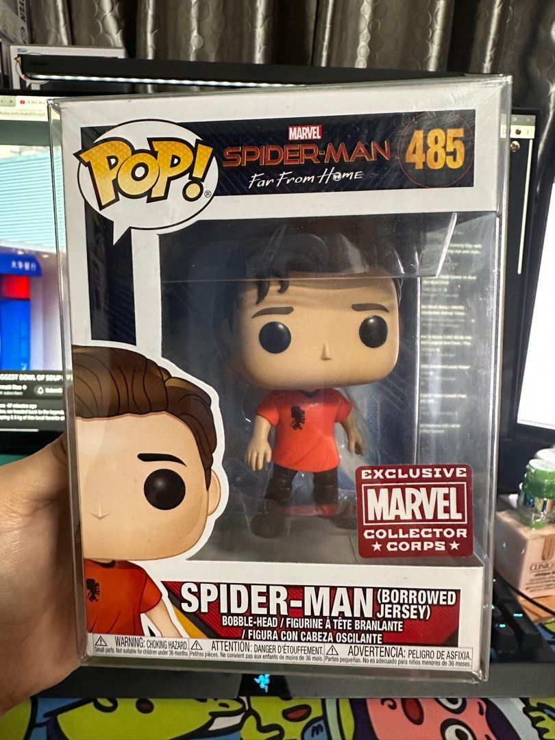 Spiderman borrowed sales jersey funko pop