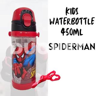 Superheros kids flip top water bottle hulk spiderman iron man