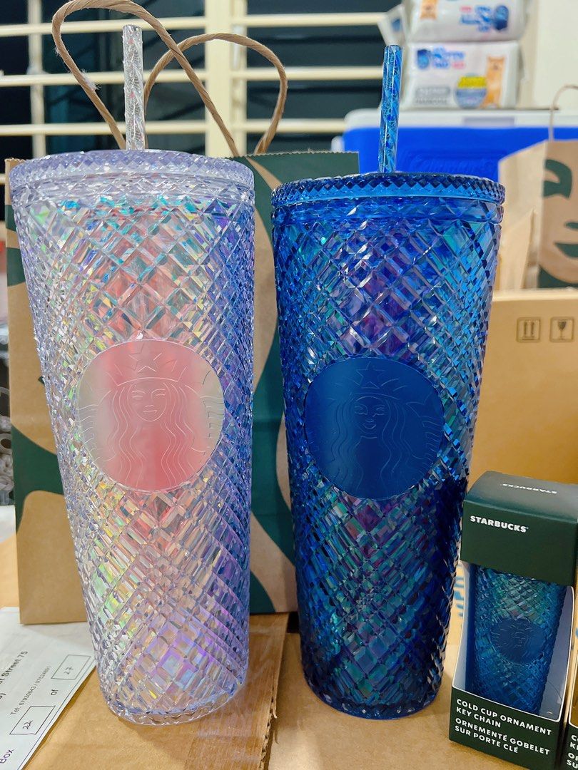 Starbucks Tumblers and keychain limited edition, Furniture & Home