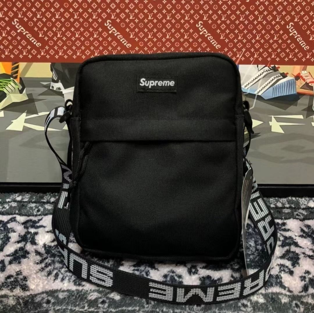 🍀Supreme 18SS 44TH SHOULDER BAG 挎包串標LOGO 織帶單肩包, 名牌