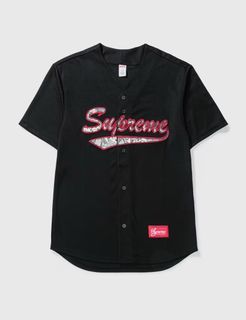 Shop Supreme 2017 Cruise Supreme Louis Vuitton Jacquard Denim Baseball  Jersey by BrandStreetStore