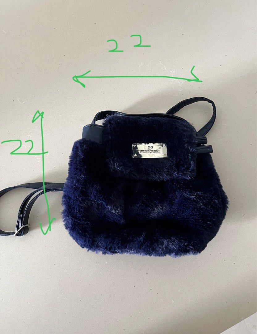 Swarovski Furry Mini Backpack Women s Fashion Bags Wallets