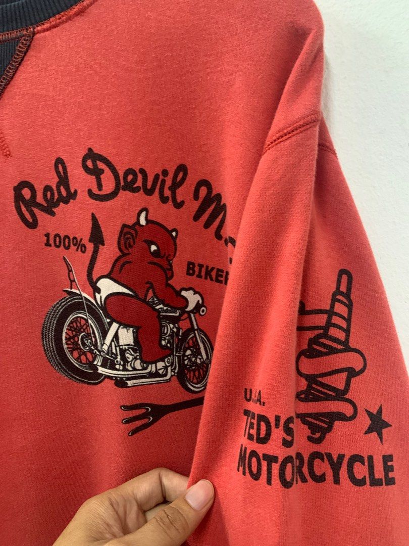 Red discount devil sweatshirt