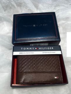 Tommy Hilfiger RFID Brown Leather Wallet