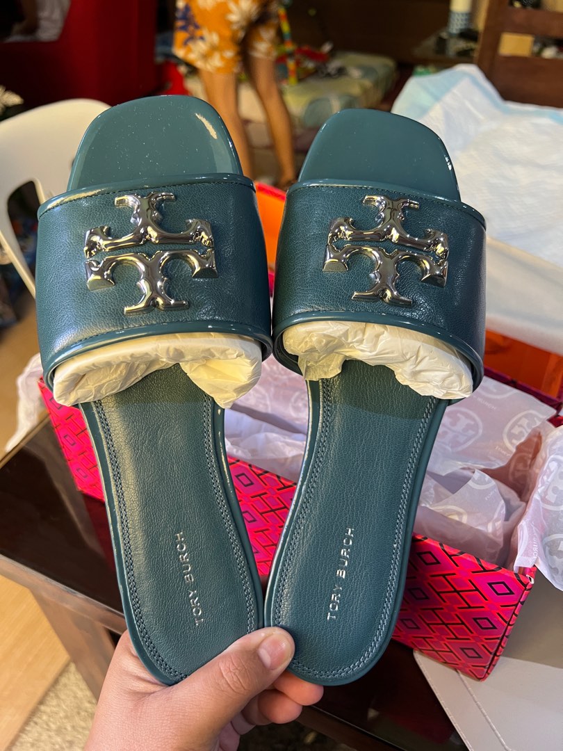 Tory Burch Eleanor Slide Brisk Blue US 9 Women s Fashion