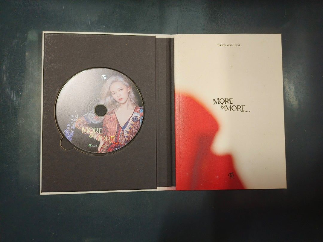 Twice: More & More (Category: CDs & DVDs) located in Manila. Submitted by chocbonbon (Listing ID 1262812905, Image 2). Description: Twice: More & More ALBUM Inclusions: - photobook - jeongyeon cd rfs: need funds and decluttering.