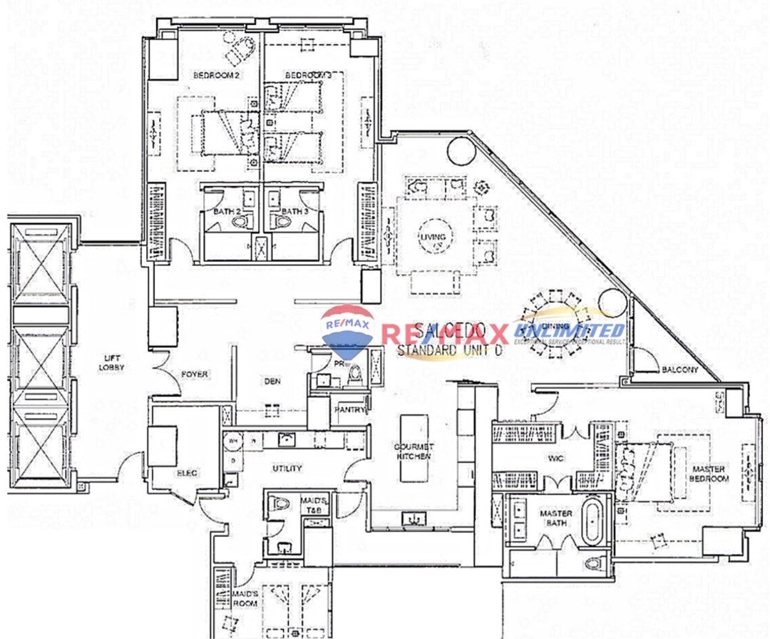 Two Roxas Triangle Makati City 3-Bedroom Condominium Unit For Sale ...