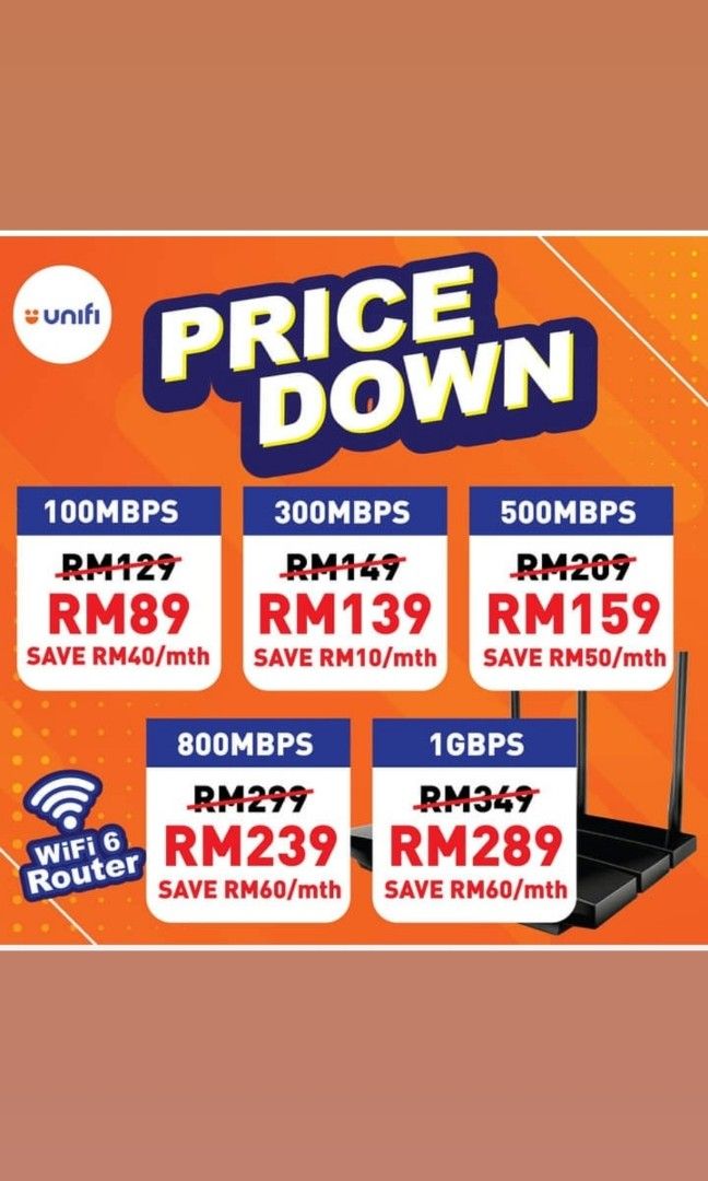 Unifi homefiber (rumah dan kedai), Computers & Tech, Parts