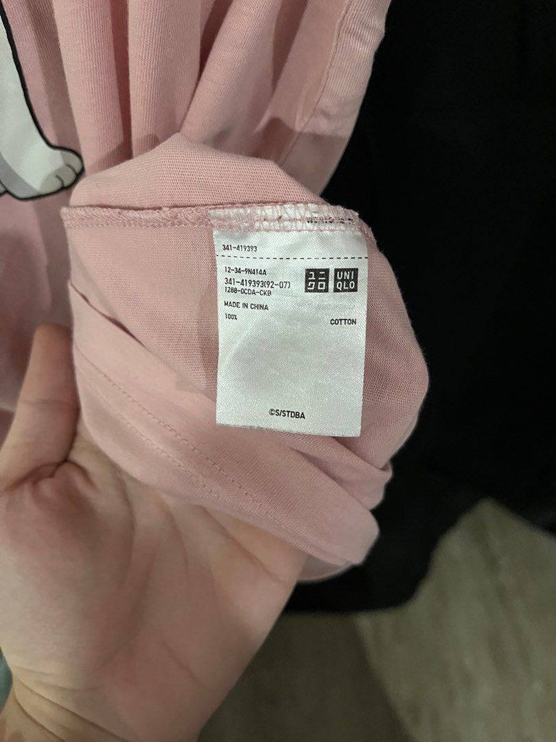 Uniqlo pink shirt (Category: Tshirts & Polo Shirts ) located in Manila. Submitted by BloodLife (Listing ID 1262778420, Image 2). Description: Uniqlo pink UT Large on tag 21 width 28 length 9/10 condition .