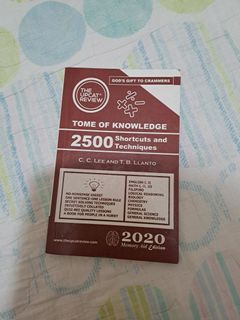 UPCAT REVIEW 2020: Tome of Knowledge 2500 Shortcuts and Techniques