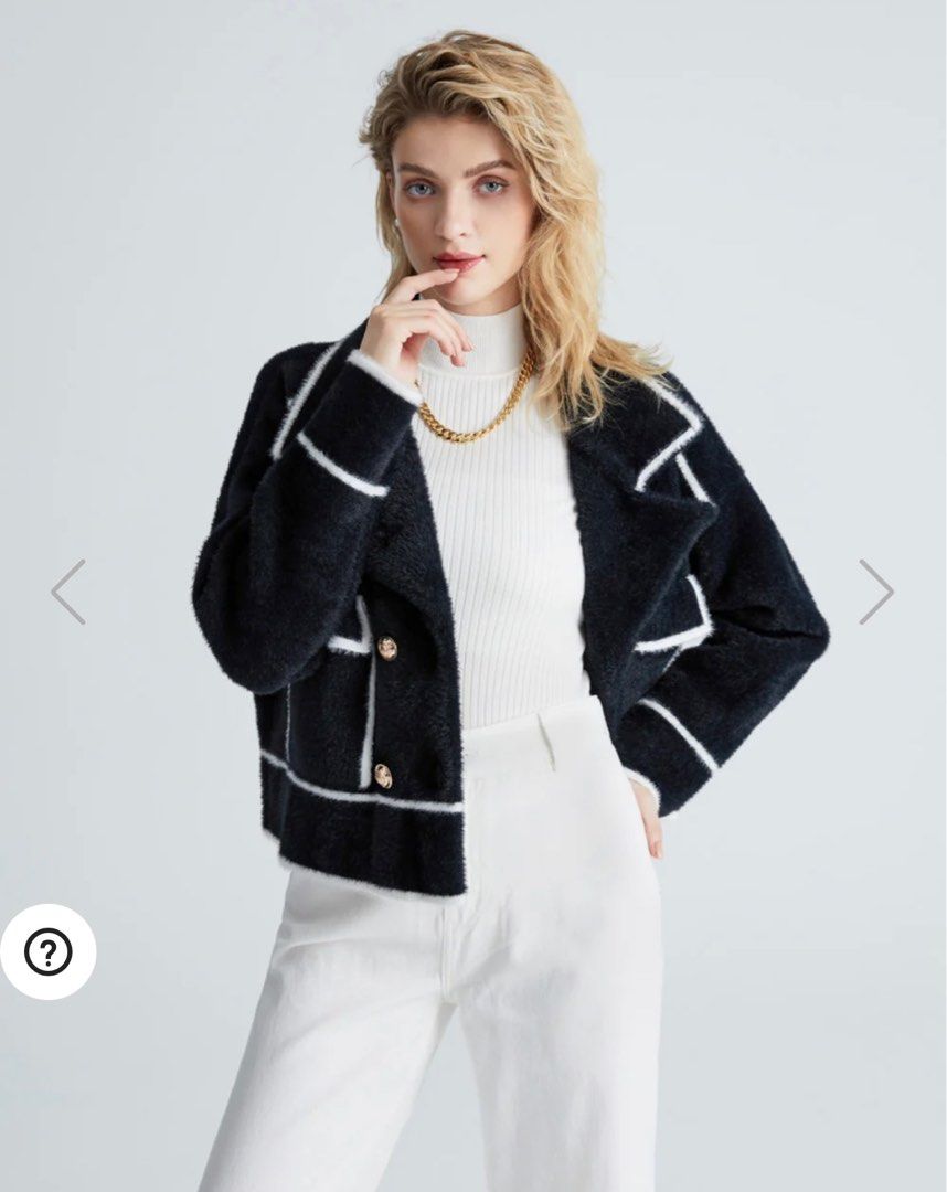Urban revivo sherpa cardigan jacket Women s Fashion Coats