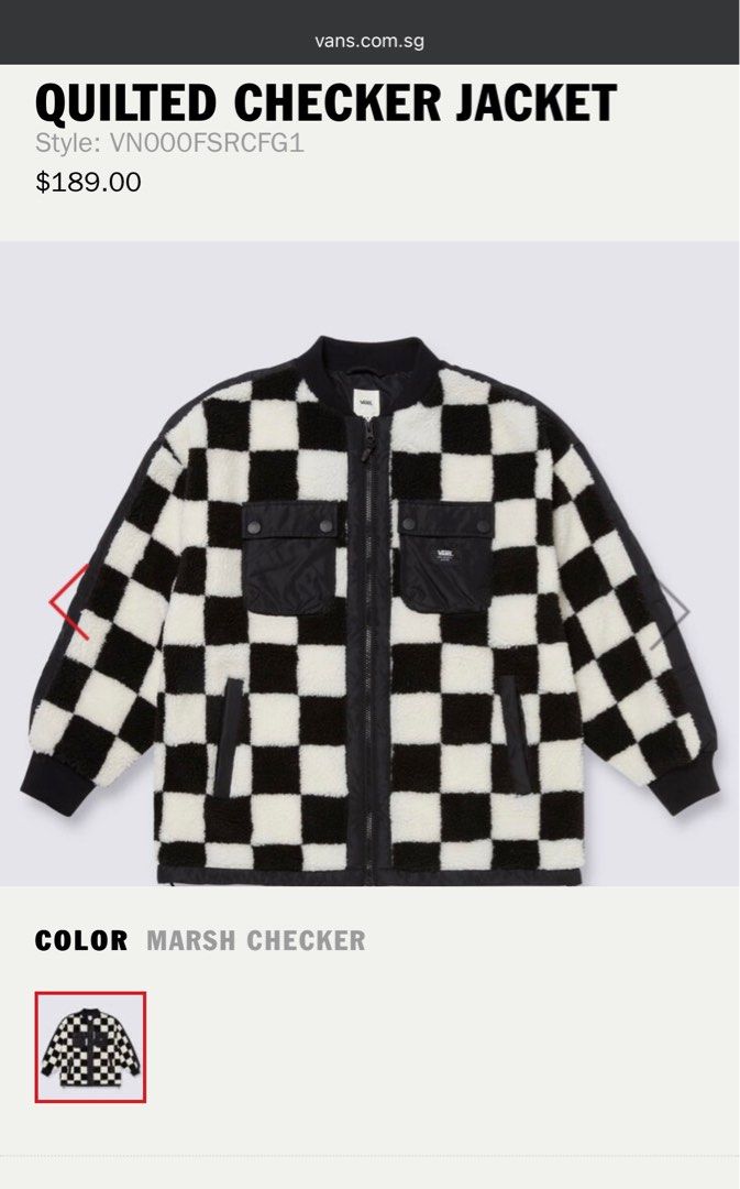 Vans quilted jacket, Men's Fashion, Coats, Jackets and Outerwear on