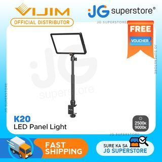 Vijim by Ulanzi K20 2500K-9000K LED Panel Key Light with Remote Control and Adjustable Desktop Stand for Vlogging Streaming and Videography (PRO Pack Available) | 2958, 2968 | JG Superstore