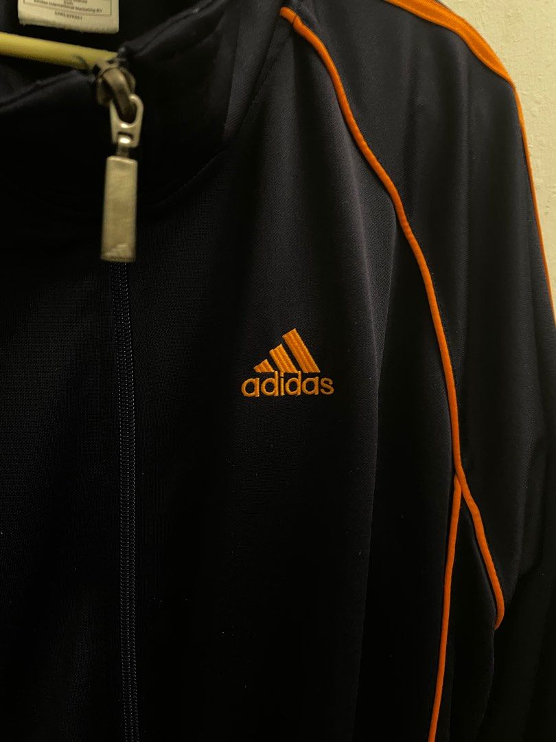Black and orange adidas tracksuit clearance