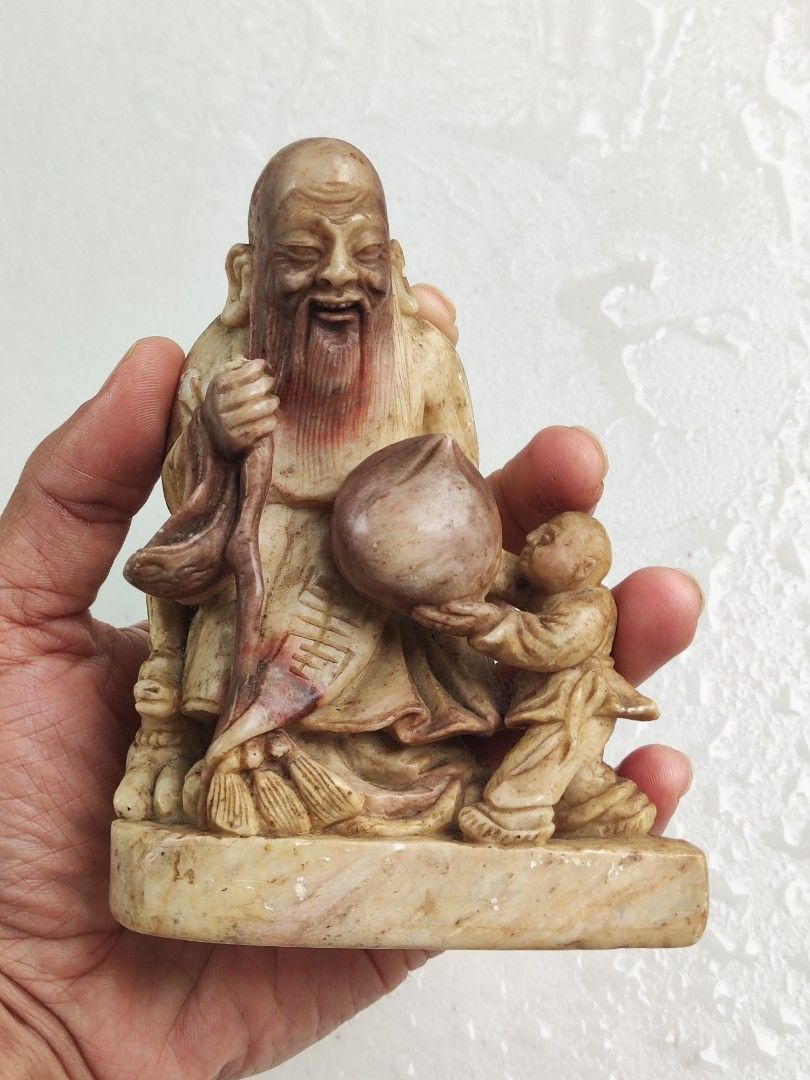 Vintage Carved Soapstone (Category: Vintage Collectibles) located in Tagum. Submitted by cs1907 (Listing ID 1262699893, Image 1). Description: -13.5 cm tall -11cm base length.