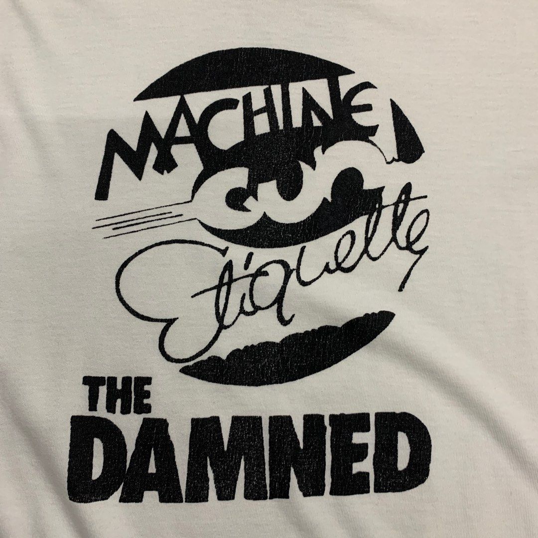 Vintage Machine Gun Etiquette Band T Shirt, Men's Fashion, Tops & Sets