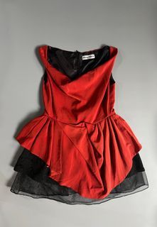 RARE! Vintage Miu Miu Cowl Layered Babydoll Dress