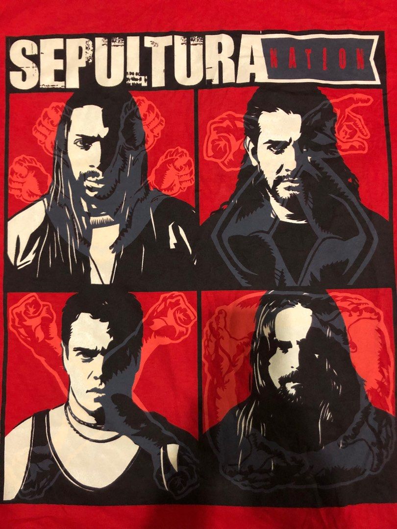 Vintage Sepultura Nation 2001 T-Shirt NOS, Men's Fashion, Tops & Sets ...