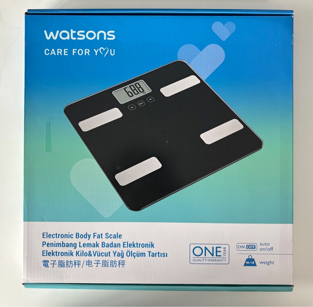 Watsons Electronic Body Fat Scale, Health & Nutrition, Health Monitors