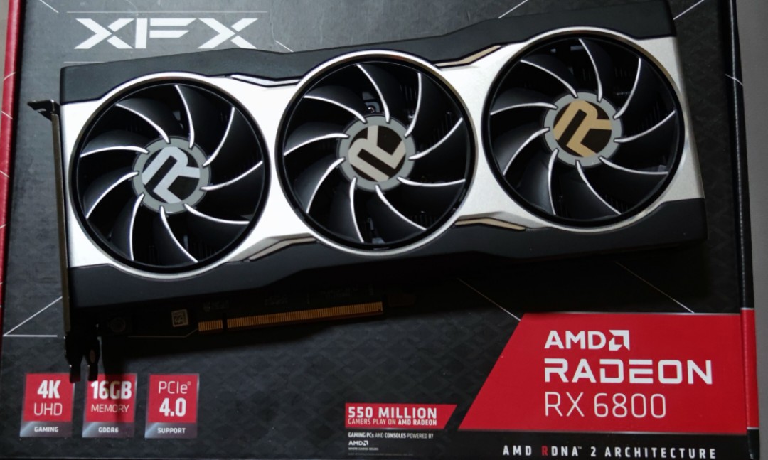 XFX AMD Radeon™ RX 6800 XT Gaming Graphics Card with 16GB GDDR6, AMD RDNA™ 2