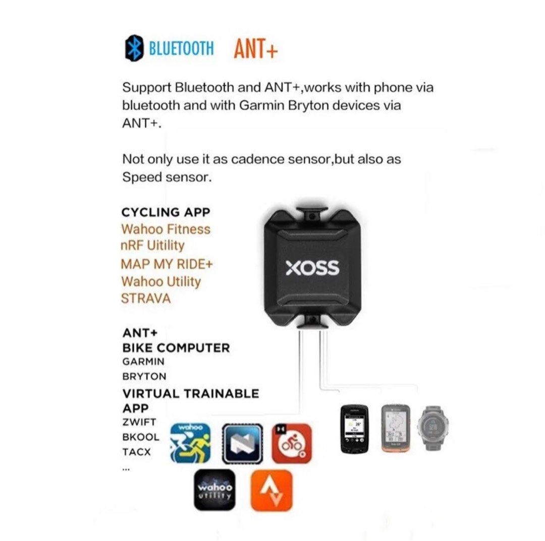 XOSS Cycling Computer Speedometer Cadence Sensor Ant+ Bluetooth