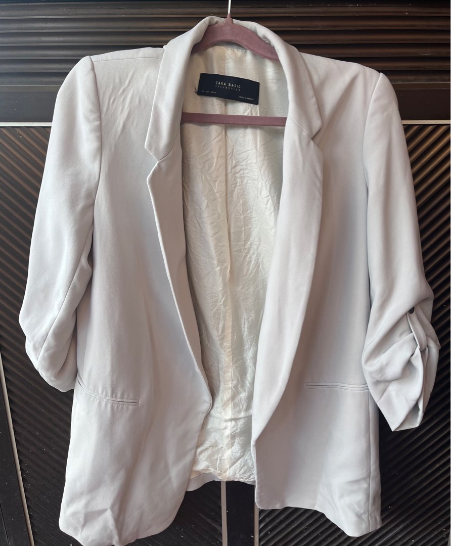 Zara Grey Blazer, Women's Fashion, Coats, Jackets and Outerwear on