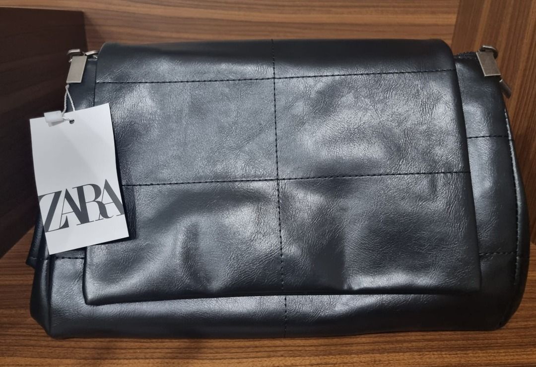 Zara rock style 2024 flap shoulder bag