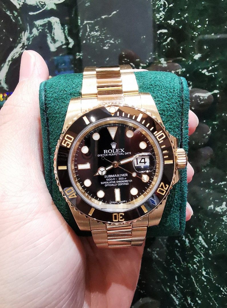 Rolex submariner clearance rose gold 2019