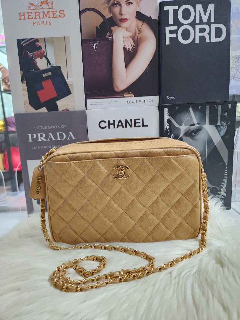 🎆2023 SALE!🎆 AUTH. CHANEL VINTAGE DARK BEIGE CAVIAR CAMERA BAG GHW,  Luxury, Bags & Wallets on Carousell