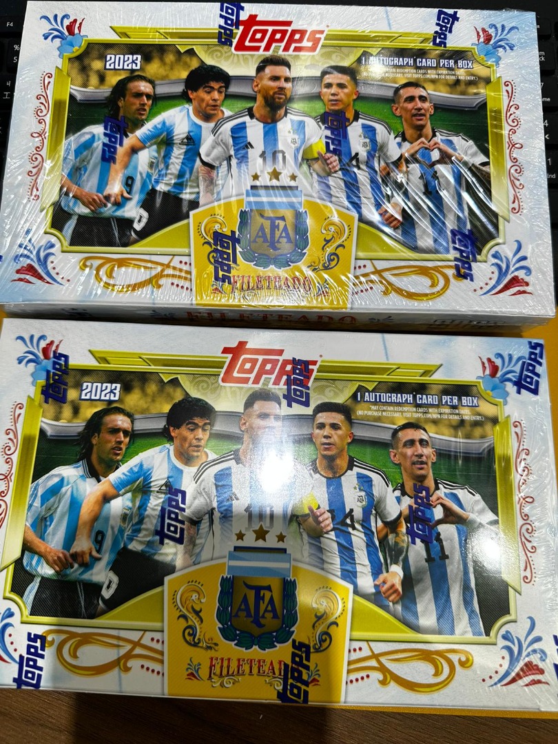 全新現貨】2023 Topps Argentina Fileteado Soccer Sealed Box (有2盒 
