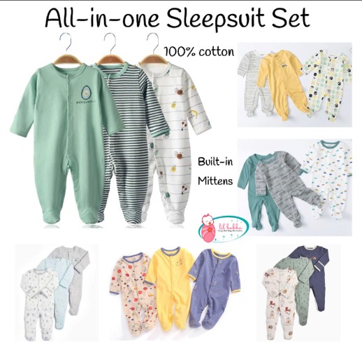 Short sleeve baby sleepsuits 2025
