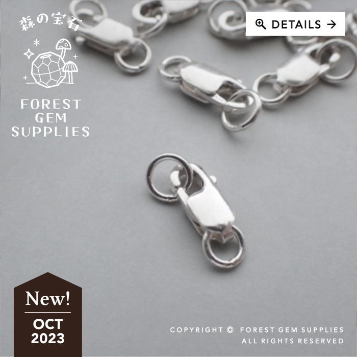 Lobster Clasp 925 Sterling Silver Double Lobster Claw Clasps,Necklace  Extender Suitable for Bracelet Necklace Clasps and Closures (Made in Italy)  