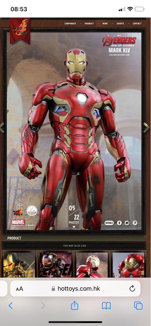 Hot Toys QS006 Iron Man MK XLV 1 4 Avengers Age of Ultron