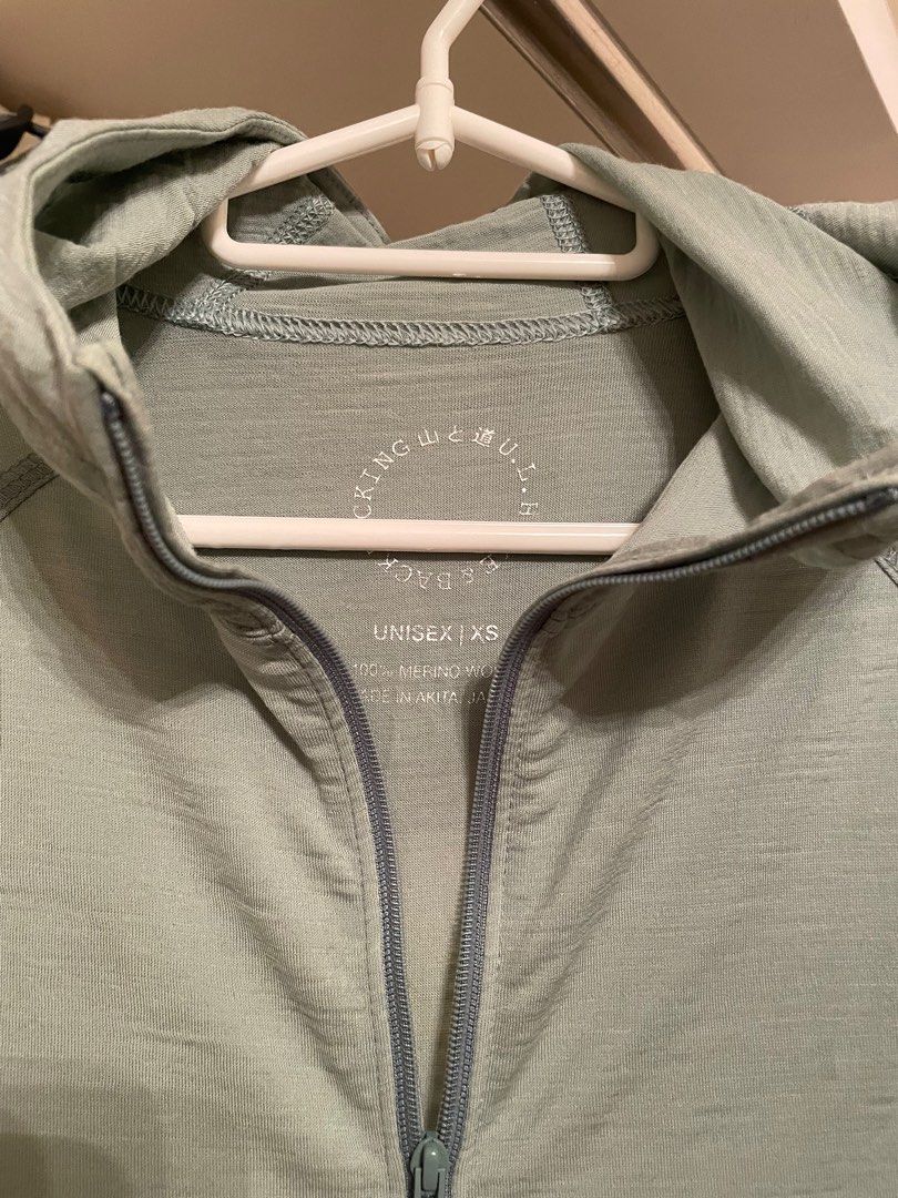 山と道Yamatomichi 100% Merino Light Hoody (Granite Green), 男裝